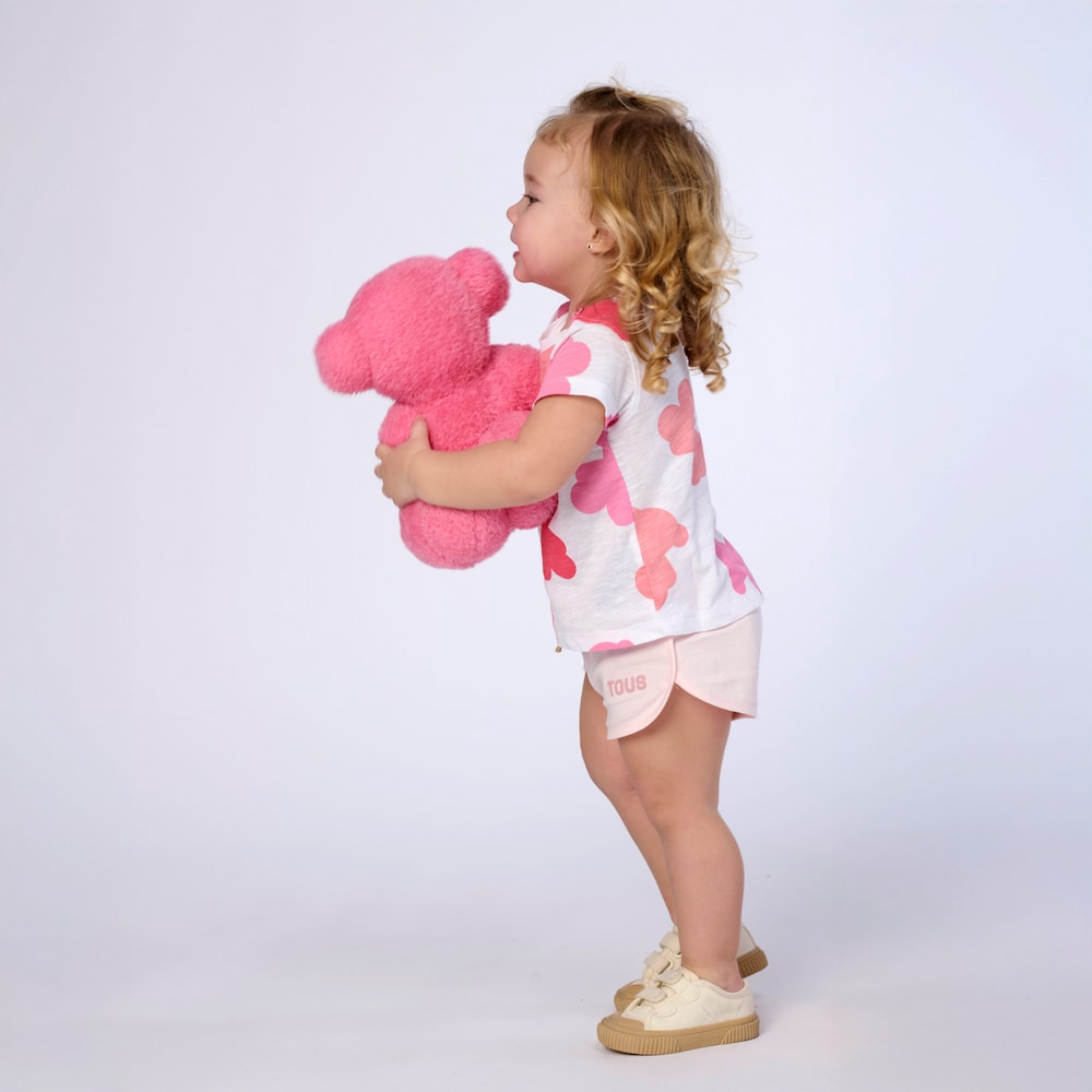 Pink casual baby shorts