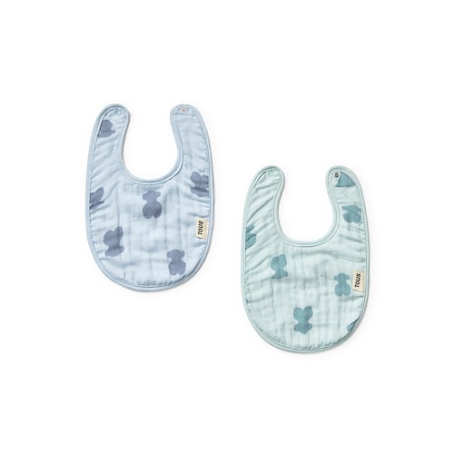 Set de baberos de beb&eacute; HFluffy celeste