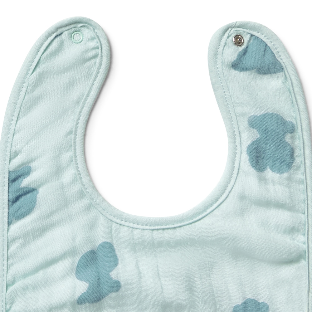 Conjunto de babetes de beb&eacute; HFluffy azul-celeste