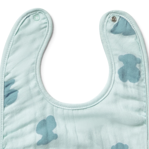 Light blue HFluffy baby bib set