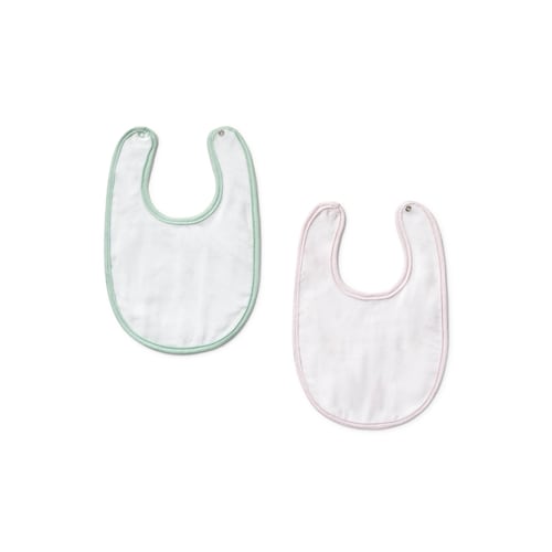 Pink HFluffy baby bib set