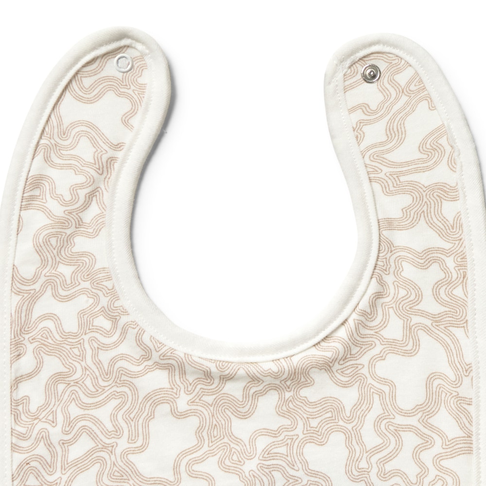 Pink Kaos baby bib set