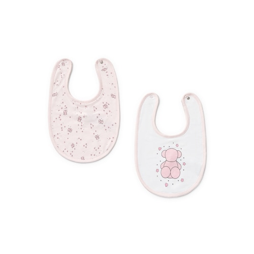 Pink Tender baby bib set