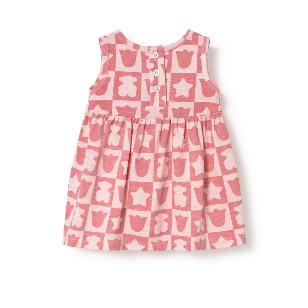 Vestido sin mangas Casual rosa