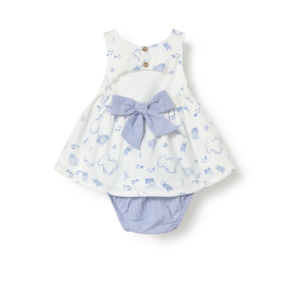 Blue Nautic baby girl dress