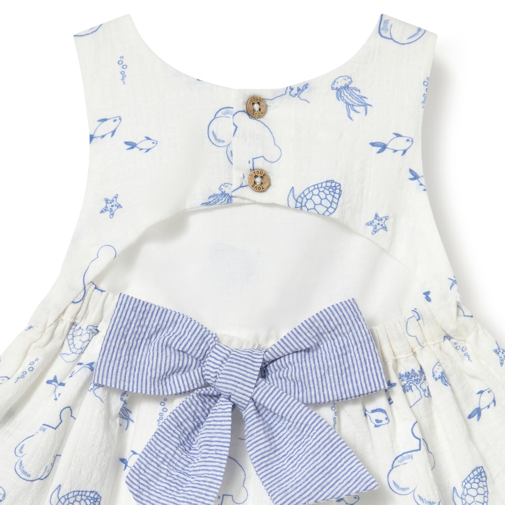 Blue Nautic baby girl dress