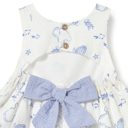 Blue Nautic baby girl dress