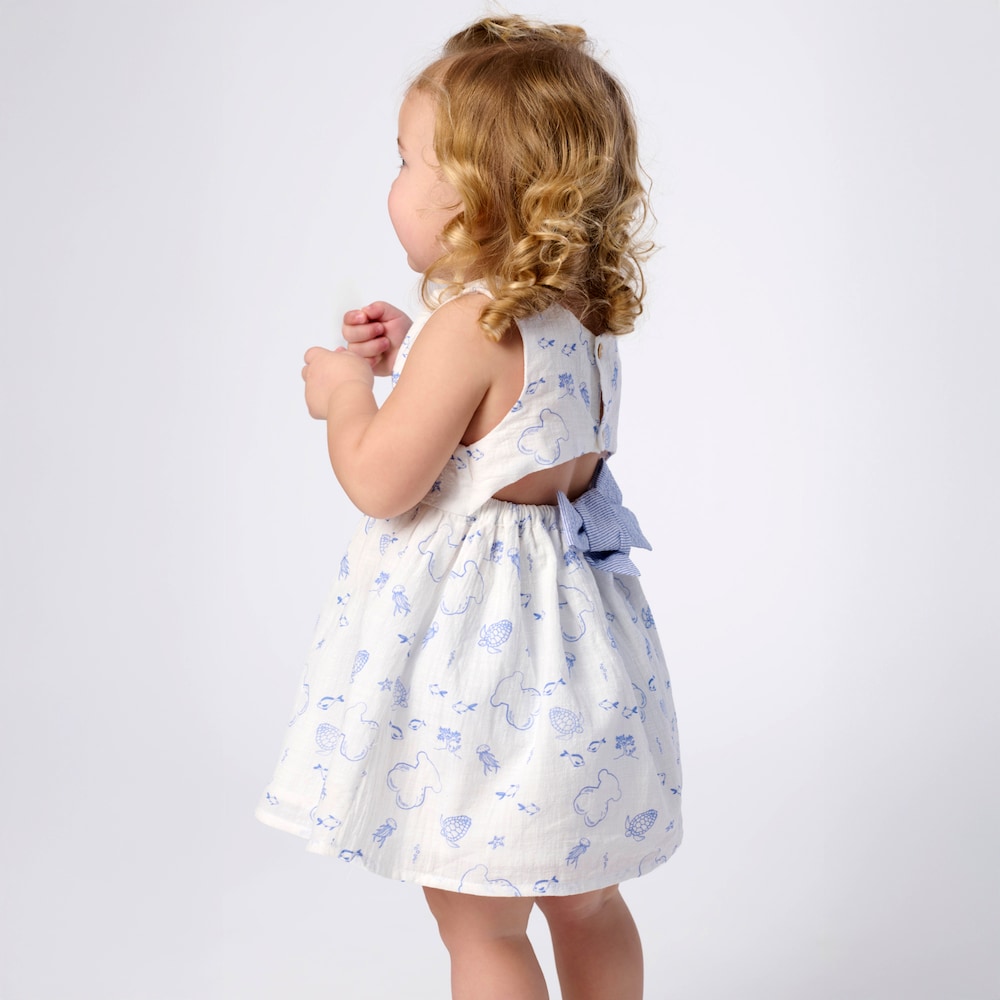 Blue Nautic baby girl dress