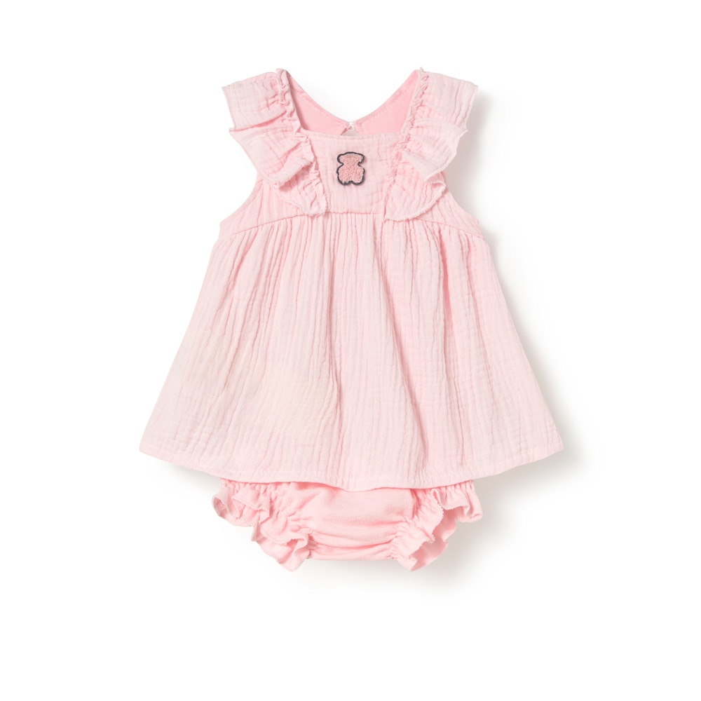 Vestido de beb&eacute; Const rosa