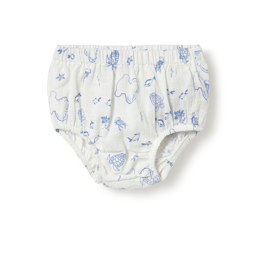 Vestit de nad&oacute; nena amb volants Nautic blau