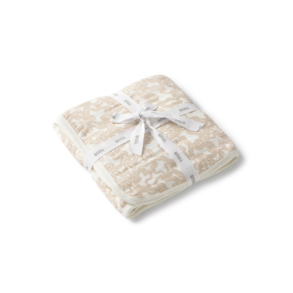 Manta de aconchego para beb&eacute; Kaos bege