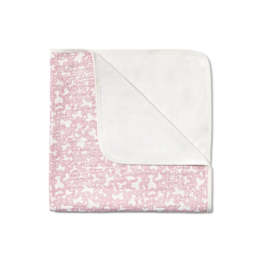 Manta de aconchego para beb&eacute; Kaos rosa