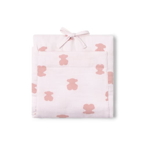 Pink HFluffy portable baby changing mat