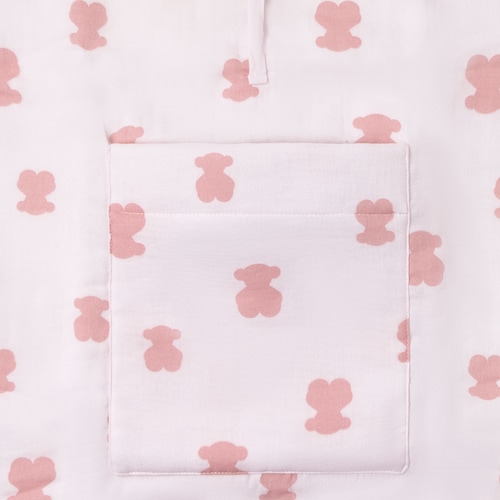 Pink HFluffy portable baby changing mat