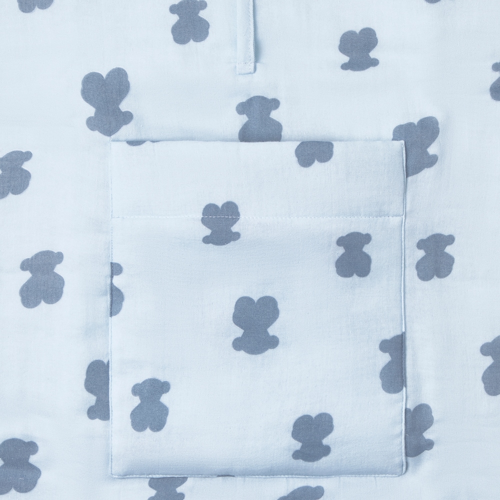 Muda-fraldas port&aacute;til para beb&eacute; HFluffy azul-celeste