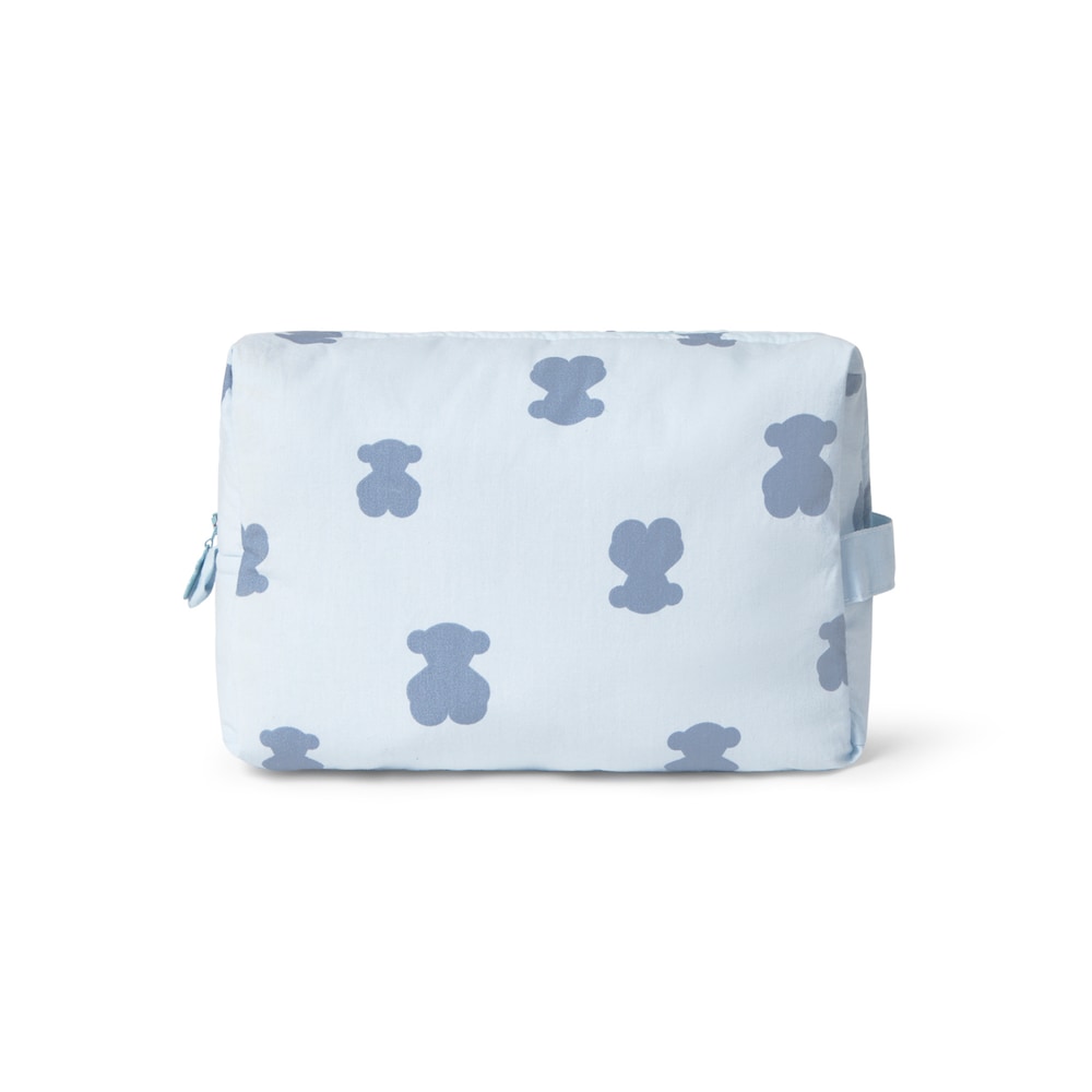 Necessaire HFluffy azul-celeste
