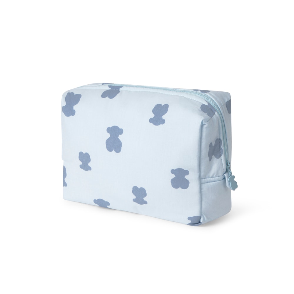 Necessaire HFluffy azul-celeste