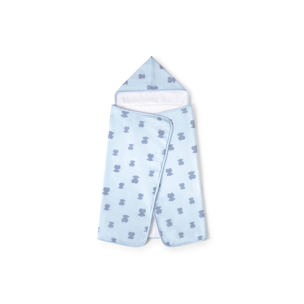 Capa de ba&ntilde;o de beb&eacute; Fluffly celeste