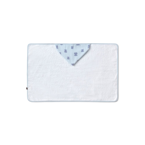 Light blue Fluffy baby hooded bath towel