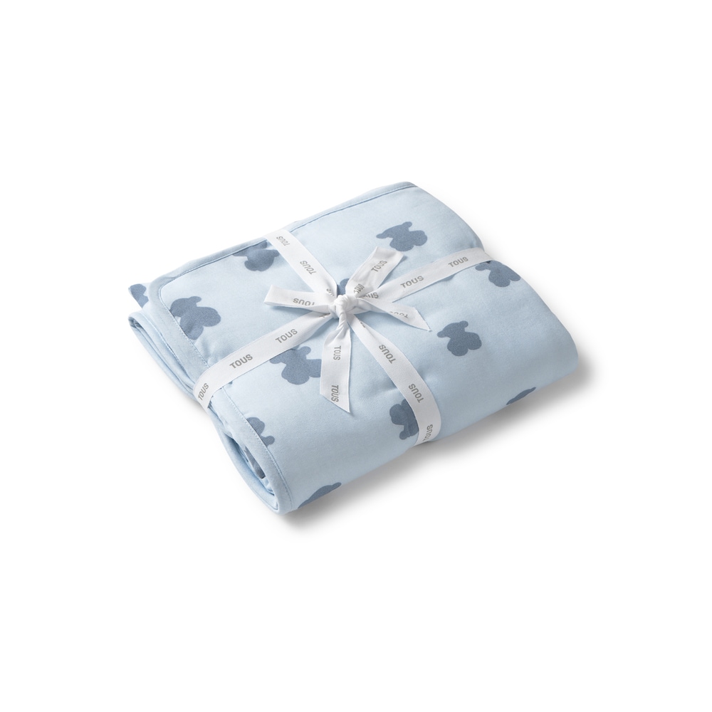 Capa de ba&ntilde;o de beb&eacute; Fluffly celeste