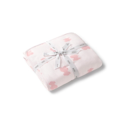 Pink Fluffy baby hooded bath towel