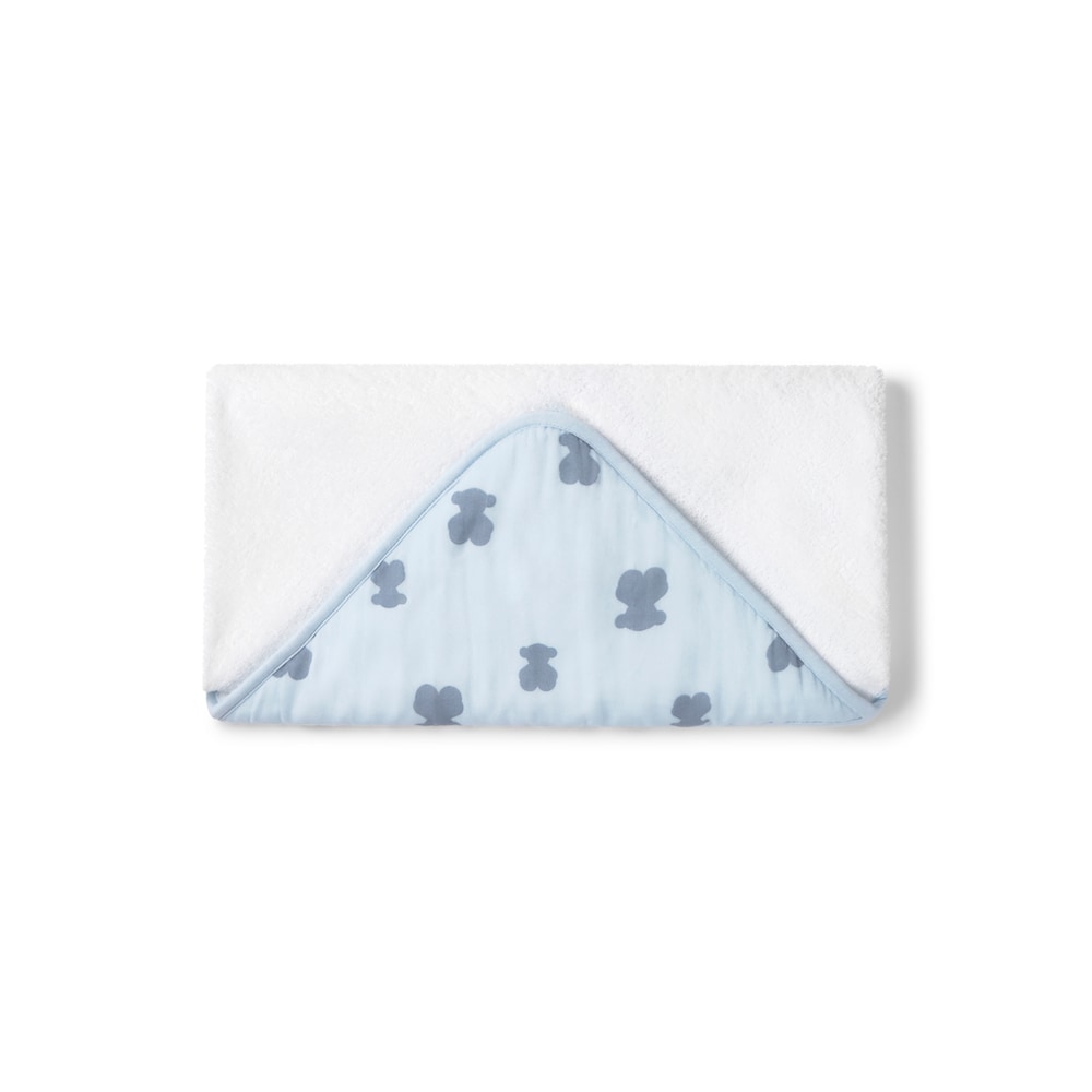 Capa de ba&ntilde;o de beb&eacute; HFluffly celeste