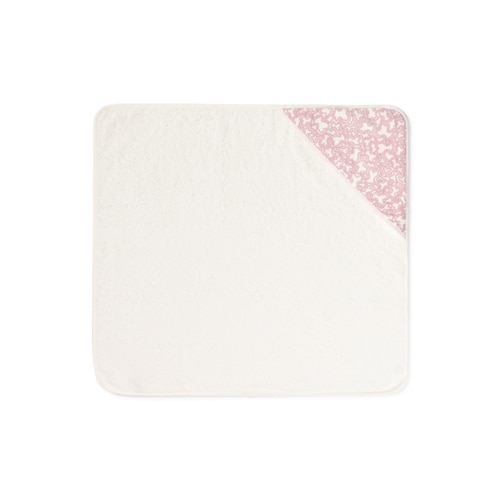 Pink Kaos baby hooded bath towel