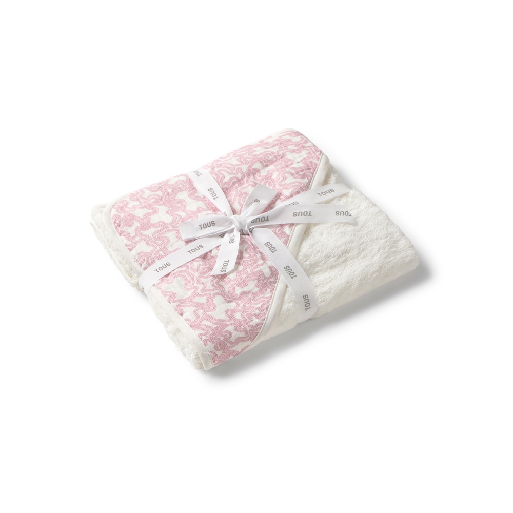 Capa de banho de beb&eacute; Kaos rosa