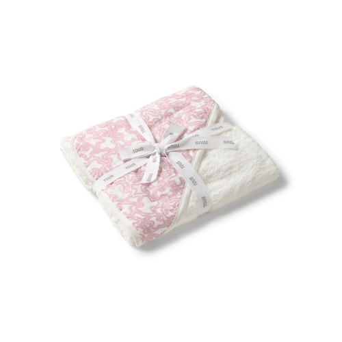 Beige Kaos baby hooded bath towel