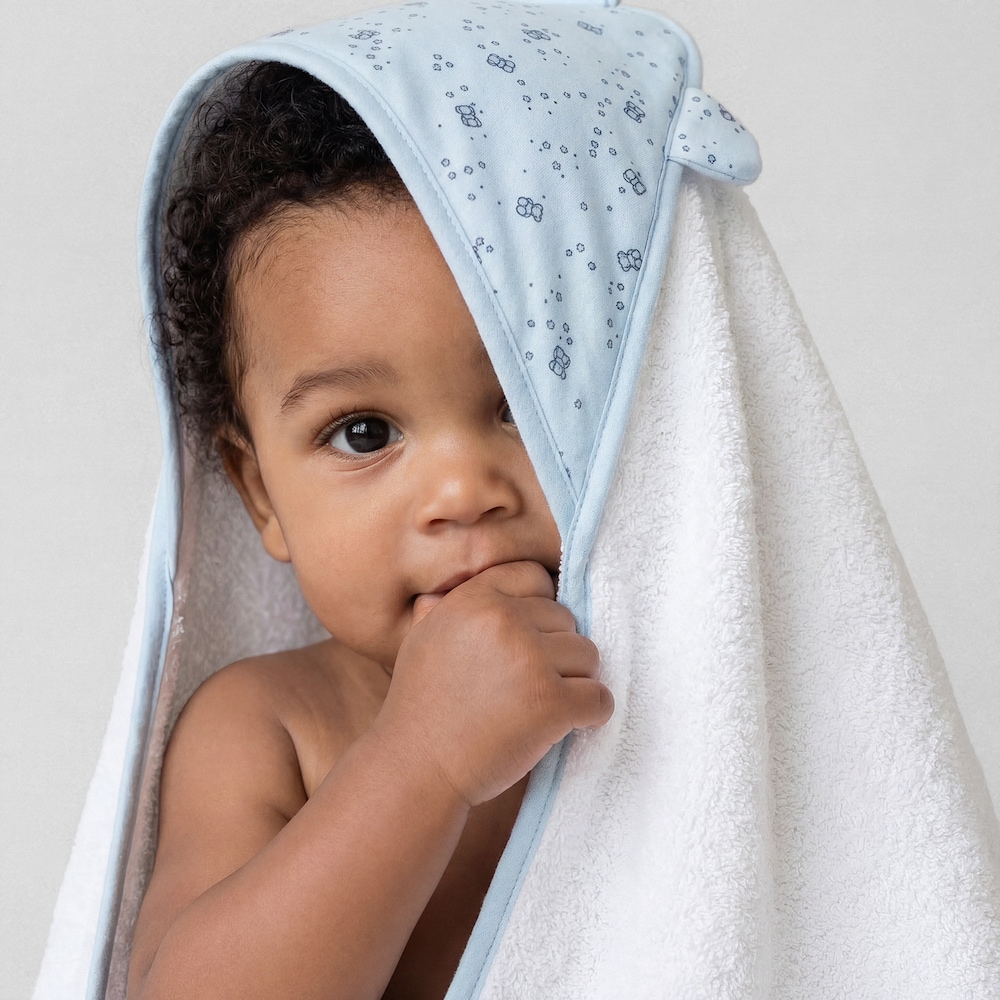 Capa de banho para beb&eacute; Tender azul-celeste