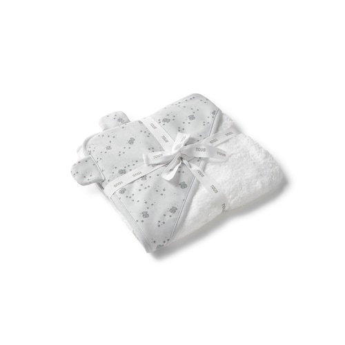Grey Tender baby hooded bath towel