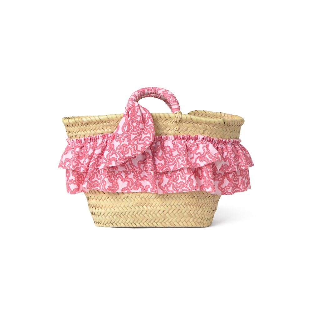 Pink Kaos baby girl beach basket