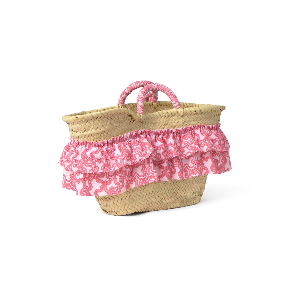 Pink Kaos baby girl beach basket