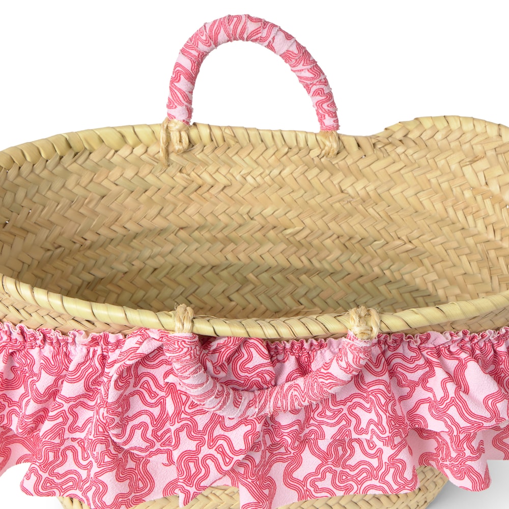 Pink Kaos baby girl beach basket