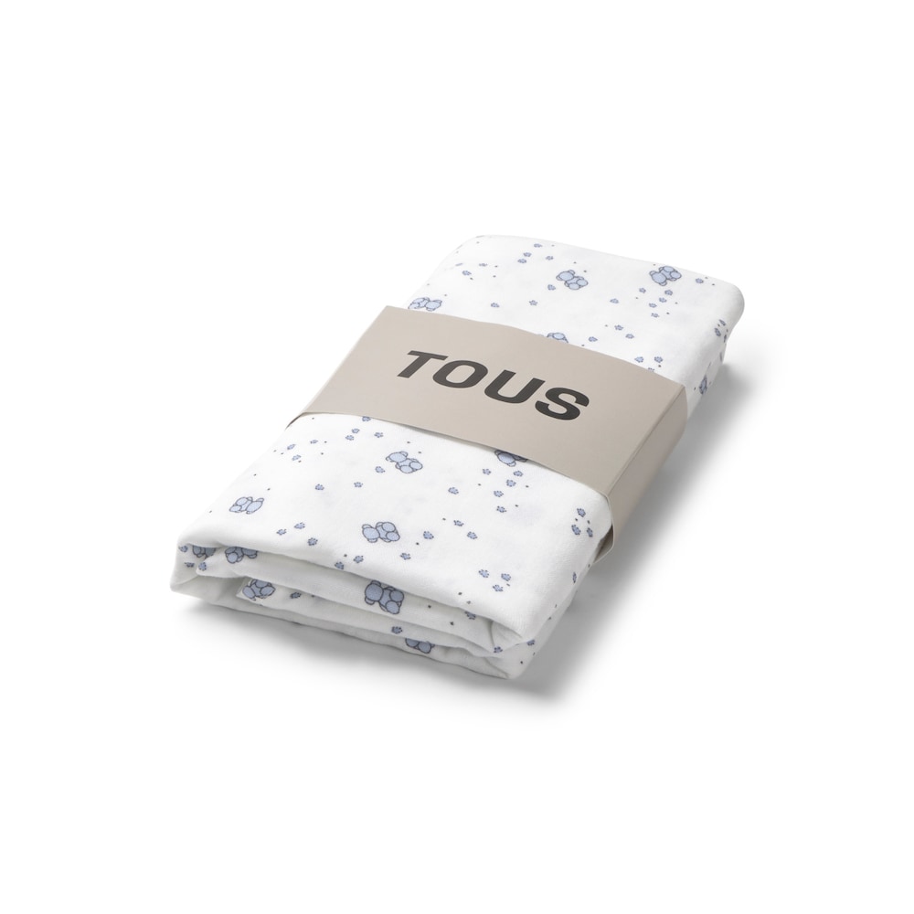 Musselina para beb&eacute; Muse azul-celeste