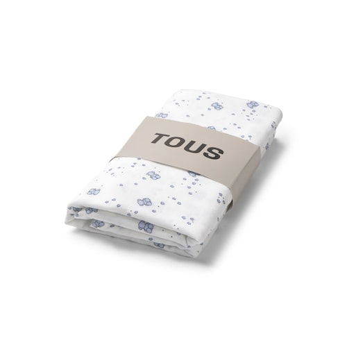 Muselina de beb&eacute; Muse azul celeste