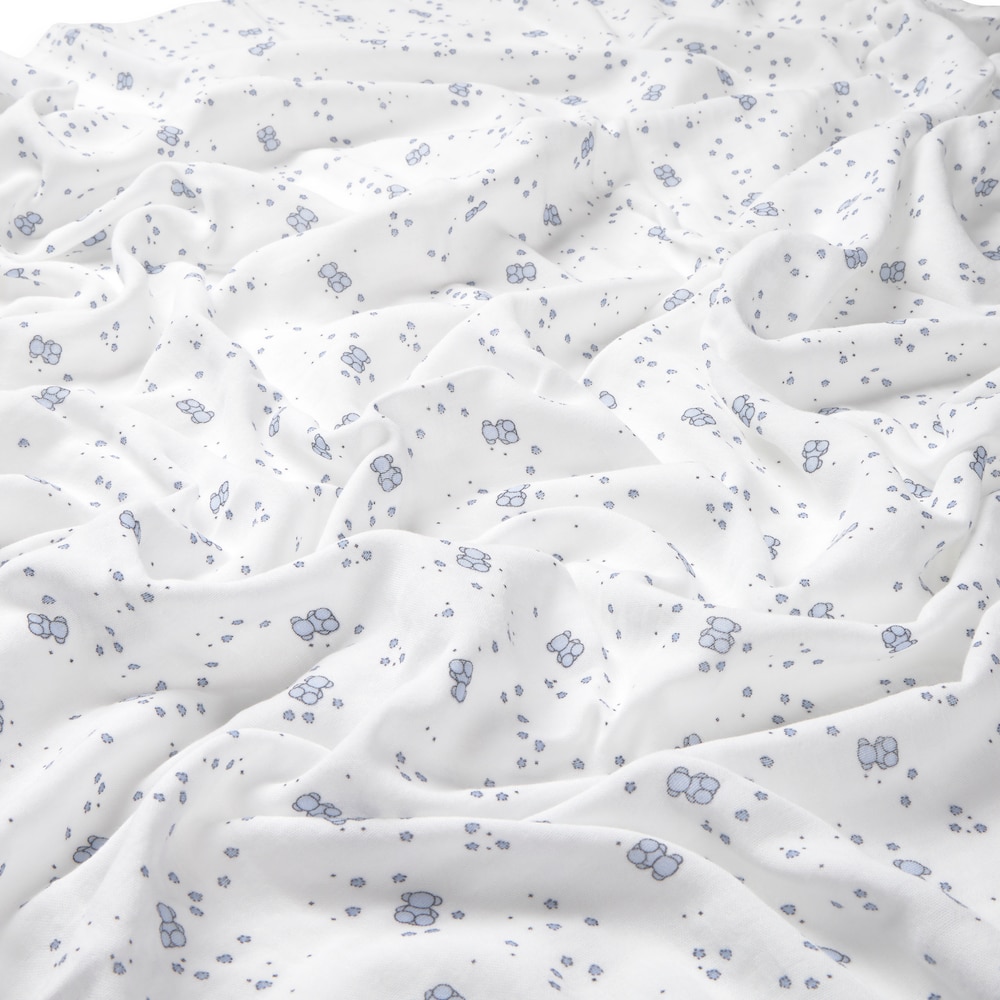 Musselina para beb&eacute; Muse azul-celeste