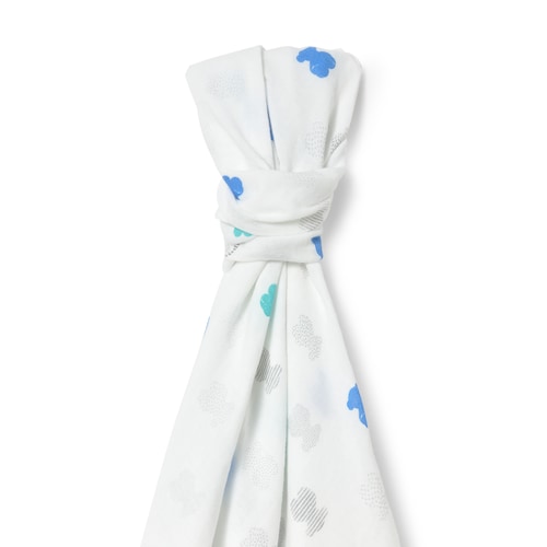 Muselina de beb&eacute; Muse azul