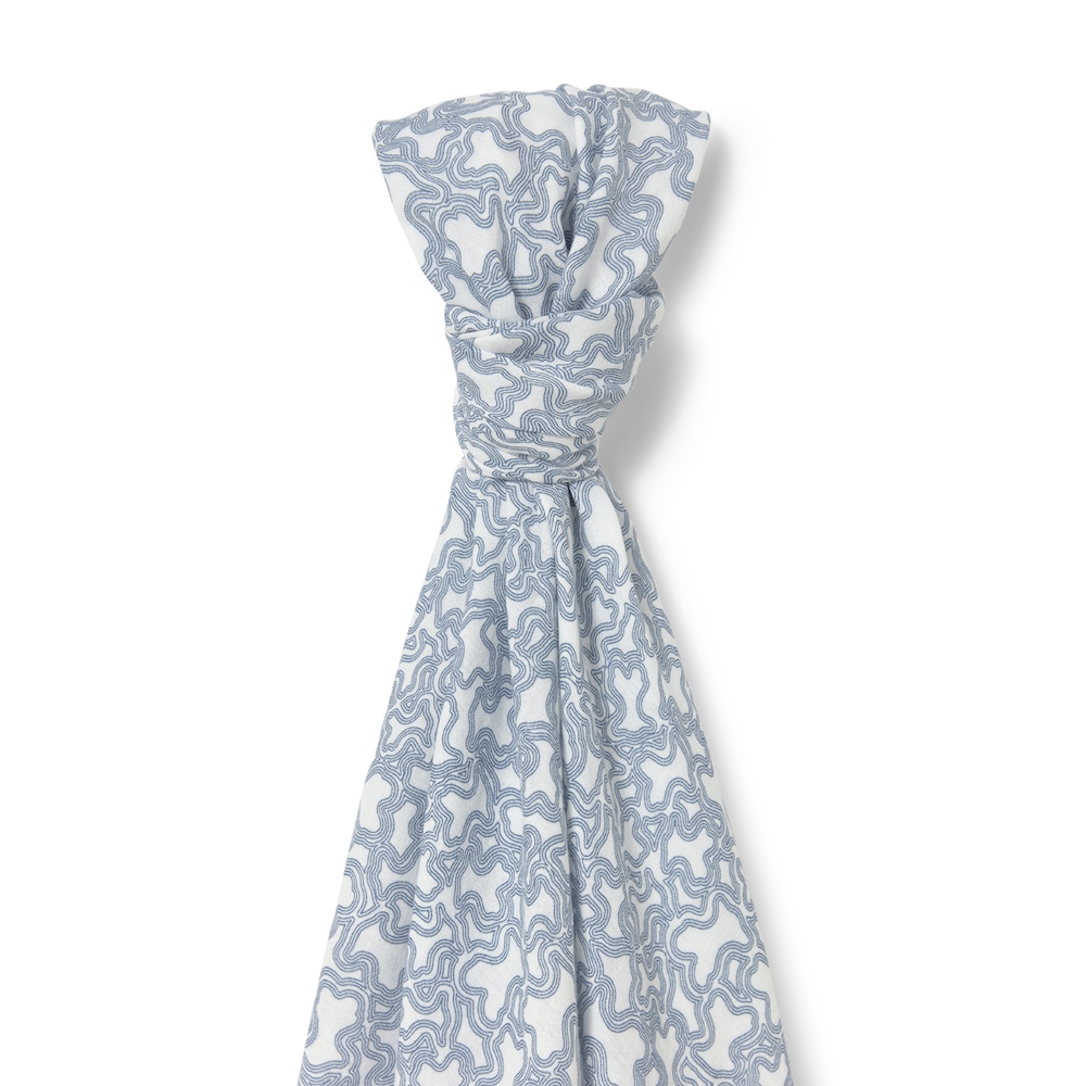 Musselina para beb&eacute; Muse azul