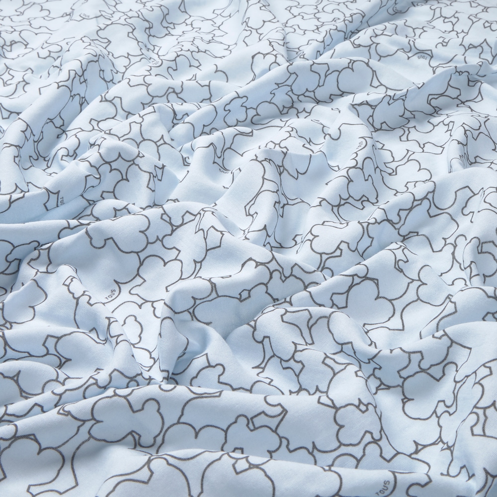 Musselina para beb&eacute; Muse azul-celeste