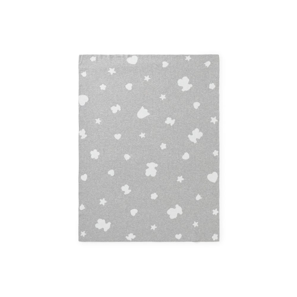 Grey Nilo reversible baby blanket