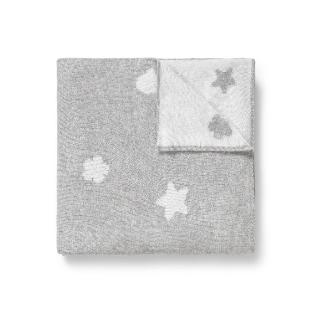Grey Nilo reversible baby blanket