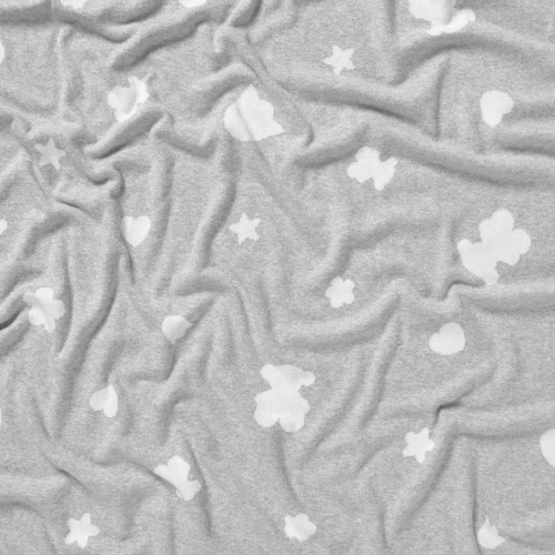 Manta de beb&eacute; reversible Nilo gris