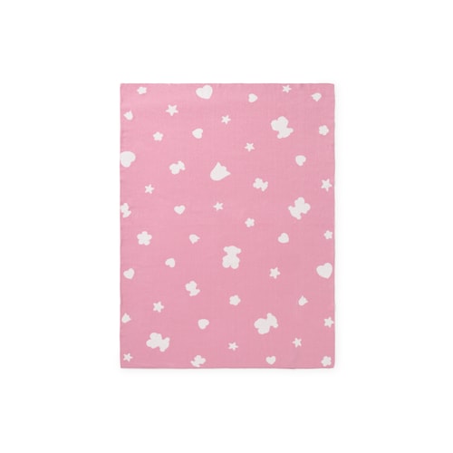 Pink Nilo reversible baby blanket
