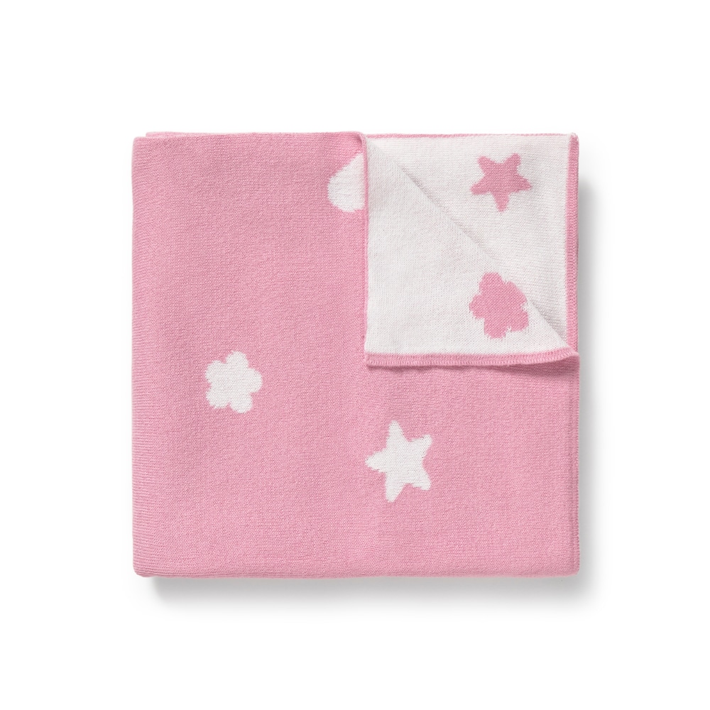 Manta de beb&eacute; revers&iacute;vel Nilo rosa