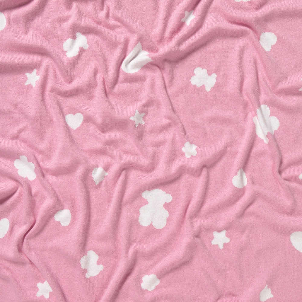 Manta de beb&eacute; revers&iacute;vel Nilo rosa