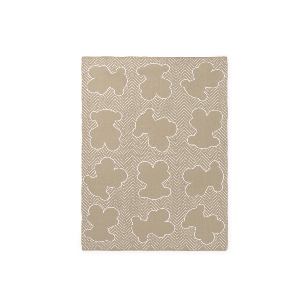 Beige Nilo reversible baby blanket