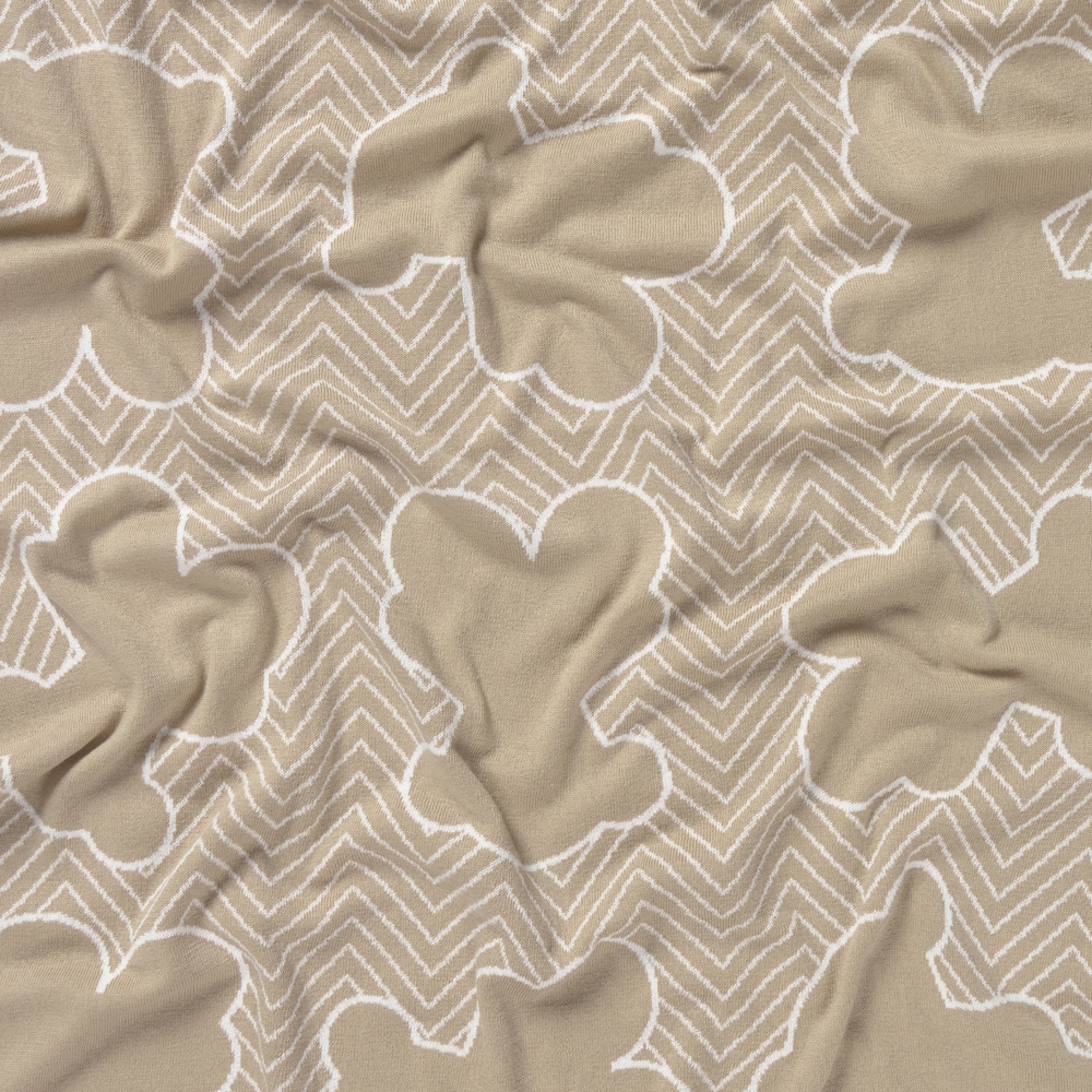 Beige Nilo reversible baby blanket