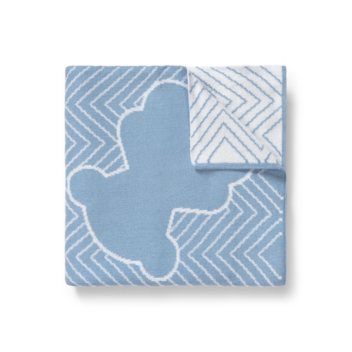 Manta de beb&eacute; reversible Nilo celeste