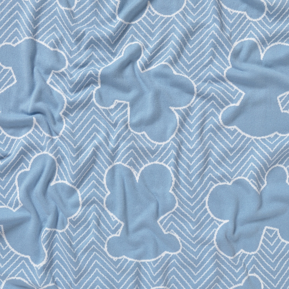 Manta de beb&eacute; reversible Nilo celeste